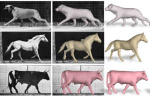 SMAL: 3D articulated model of animals shapes